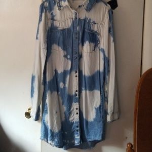 Denim shirt dress